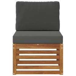 Sofa de milieu extérieur Bois d'Acacia Massif Naturel 536337536337