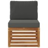 Sofa de milieu extérieur Bois d'Acacia Massif Naturel 536337536337
