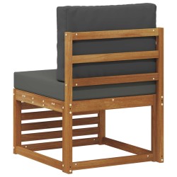 Sofa de milieu extérieur Bois d'Acacia Massif Naturel 536337536337