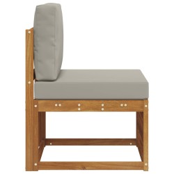 Sofa de milieu extérieur Bois d'Acacia Massif Naturel 536338536338