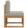 Sofa de milieu extérieur Bois d'Acacia Massif Naturel 536338536338