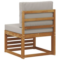 Sofa de milieu extérieur Bois d'Acacia Massif Naturel 536338536338