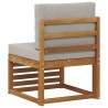 Sofa de milieu extérieur Bois d'Acacia Massif Naturel 536338536338