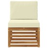 Sofa de milieu extérieur Bois d'Acacia Massif Naturel 536339536339