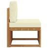 Sofa de milieu extérieur Bois d'Acacia Massif Naturel 536339536339