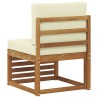 Sofa de milieu extérieur Bois d'Acacia Massif Naturel 536339536339