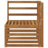Canapé d'angle extérieur Bois d'Acacia Massif Naturel 536340536340