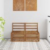 2 Pièce Sofa de milieu extérieur Bois d'Acacia Massif Naturel 536344536344