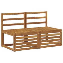 2 Pièce Sofa de milieu extérieur Bois d'Acacia Massif Naturel 536344536344
