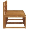 2 Pièce Sofa de milieu extérieur Bois d'Acacia Massif Naturel 536344536344
