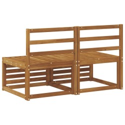 2 Pièce Sofa de milieu extérieur Bois d'Acacia Massif Naturel 536344536344