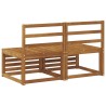 2 Pièce Sofa de milieu extérieur Bois d'Acacia Massif Naturel 536344536344