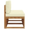 2 Pièce Sofa de milieu extérieur Bois d'Acacia Massif Naturel 536345536345
