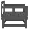 Chaises de jardin lot de 2 gris bois massif de pin 536350536350