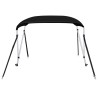 Auvent bimini à 2 arceaux noir 150x120x110 cm 536351536351