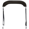 Auvent bimini à 2 arceaux noir 150x120x110 cm 536351536351