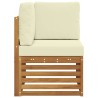 Canapé d'angle extérieur Bois d'Acacia Massif Naturel 536352536352