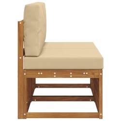 2 Pièce Sofa de milieu extérieur Bois d'Acacia Massif Naturel 536353536353