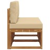 2 Pièce Sofa de milieu extérieur Bois d'Acacia Massif Naturel 536353536353
