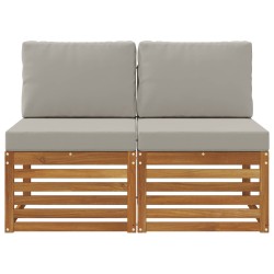 2 Pièce Sofa de milieu extérieur Bois d'Acacia Massif Naturel 536355536355