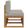 2 Pièce Sofa de milieu extérieur Bois d'Acacia Massif Naturel 536355536355