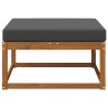Pouf d'Extérieur Bois d'Acacia Massif Naturel 536356536356
