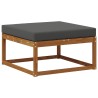 Pouf d'Extérieur Bois d'Acacia Massif Naturel 536356536356