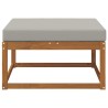 Pouf d'Extérieur Bois d'Acacia Massif Naturel 536357536357