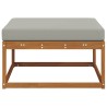 Pouf d'Extérieur Bois d'Acacia Massif Naturel 536357536357