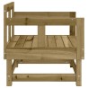 Chaises de jardin lot de 2 bois de pin imprégné 536359536359