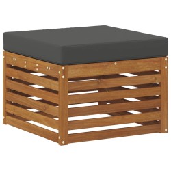 Pouf d'Extérieur Bois d'Acacia Massif Naturel 536362536362