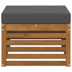 Pouf d'Extérieur Bois d'Acacia Massif Naturel 536362536362