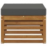 Pouf d'Extérieur Bois d'Acacia Massif Naturel 536362536362