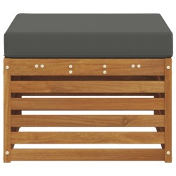 Pouf d'Extérieur Bois d'Acacia Massif Naturel 536362536362