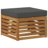 Pouf d'Extérieur Bois d'Acacia Massif Naturel 536362536362