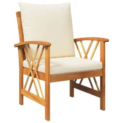 Ensemble de canapé de jardin avec coussin 3 pcs Huile Naturelle 536366536366