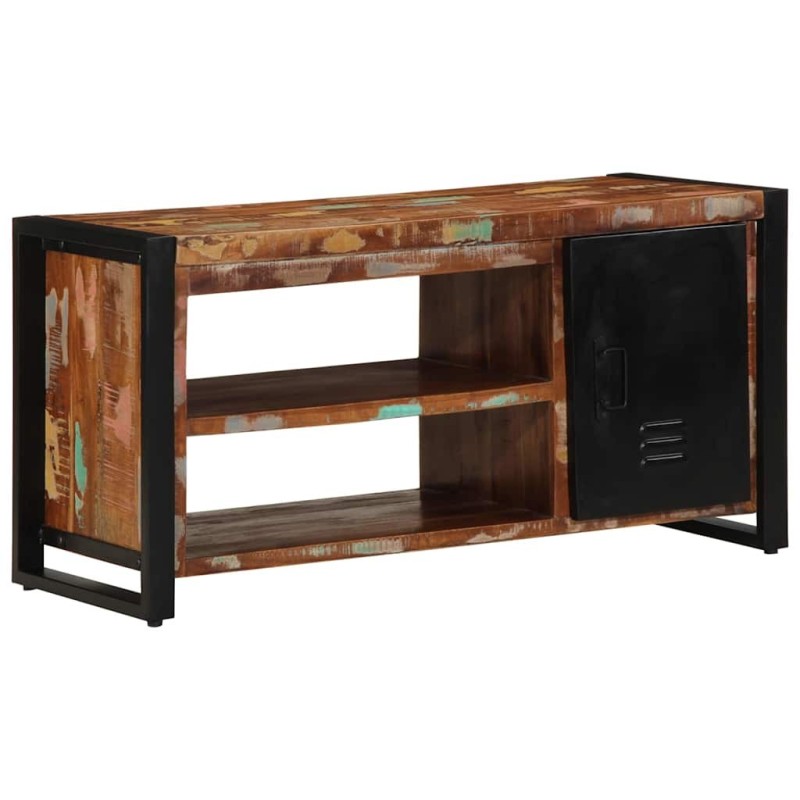 Banc à chaussures Multicolore Bois massif de récupération 536367536367