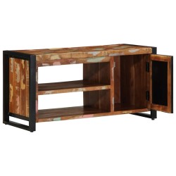 Banc à chaussures Multicolore Bois massif de récupération 536367536367