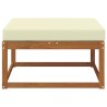 Pouf d'Extérieur Bois d'Acacia Massif Naturel 536369536369