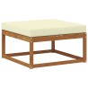 Pouf d'Extérieur Bois d'Acacia Massif Naturel 536369536369