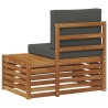 Canapé d'extérieur extrémité Naturel 91 x 63 x 73 cm 536370536370