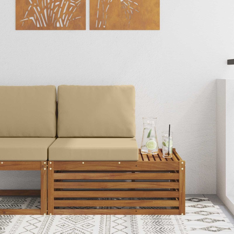 Canapé d'extérieur extrémité Naturel 91 x 63 x 73 cm 536372536372
