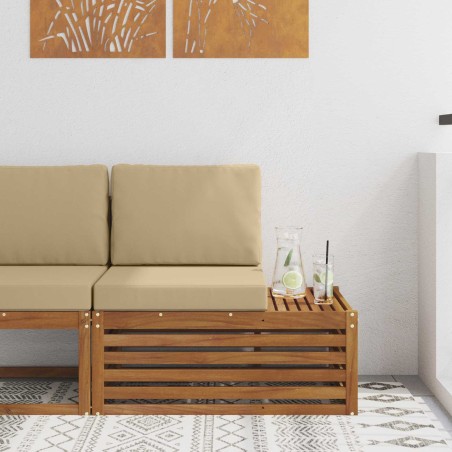 Canapé d'extérieur extrémité Naturel 91 x 63 x 73 cm 536372536372