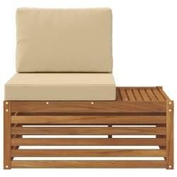 Canapé d'extérieur extrémité Naturel 91 x 63 x 73 cm 536372536372
