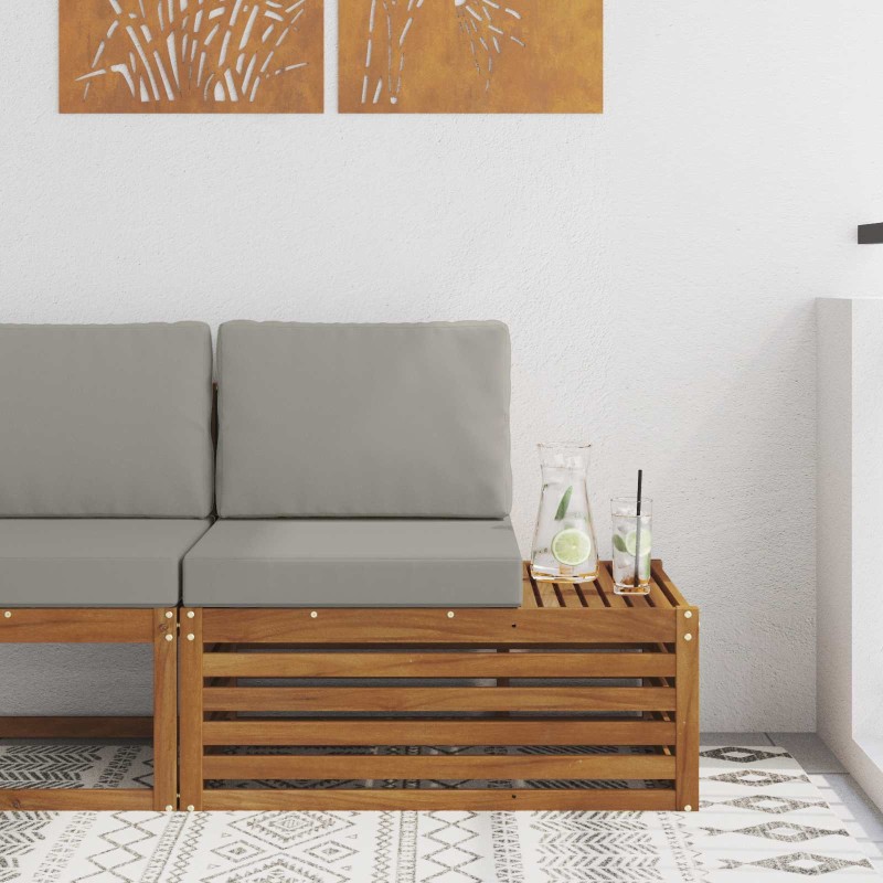 Canapé d'extérieur extrémité Naturel 91 x 63 x 73 cm 536374536374