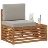 Canapé d'extérieur extrémité Naturel 91 x 63 x 73 cm 536374536374