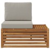 Canapé d'extérieur extrémité Naturel 91 x 63 x 73 cm 536374536374