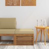 Pouf d'Extérieur Bois d'Acacia Massif Naturel 536375536375