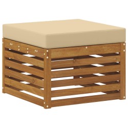 Pouf d'Extérieur Bois d'Acacia Massif Naturel 536375536375