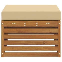 Pouf d'Extérieur Bois d'Acacia Massif Naturel 536375536375